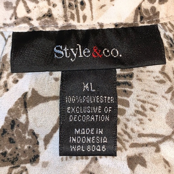 STYLE & CO ⭐️ Loose Fit Embellished Tunic Blouse - Picture 7 of 7